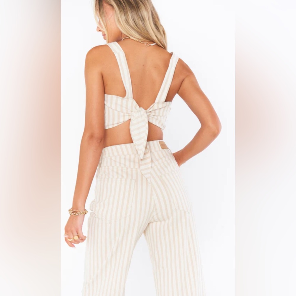 Boutique Sale! NWT! Show Me Your Mumu • Alabama Crop Top • Sandy Stripe• M • $78